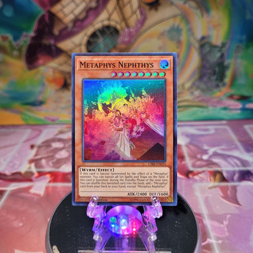 A Super Rare "Metaphys Nephthys" card from the Yugioh Set: Circuit Break (CIBR).