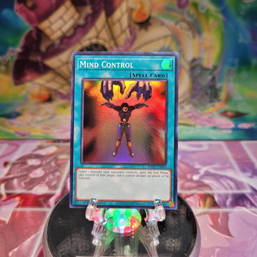 A Super Rare "Mind Control" card from the Yugioh Set: Rarity Collection 2 (RA02).