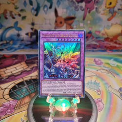 An Ultra Rare "Mirrorjade the Iceblade Dragon" card from the Yugioh Structure Deck: The Fallen & The Virtuous (CH01).