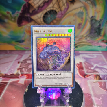 An Ultra Rare Duel Terminal "Mist Wurm" card from the Yugioh Set: Hidden Arsenal: Chapter 1 (HAC1).