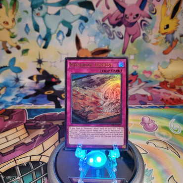 An Ultra Rare "Mitsurugi Tempest" card from the Yugioh Legendary Modern Decks (L26D).
