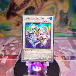 A Super Rare "Morphtronic Earfon" card from the Yugioh OTS Tournament Pack 20 set.