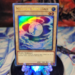  An Ultra Rare "Mystical Shine Ball" card from the Yugioh Set: Ghosts From the Past: The 2nd Haunting (GFP2).