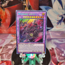 A Secret Rare "Myutant Ultimus" card from the Yugioh Set: Phantom Rage (PHRA).