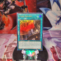 An Ultra Rare "Nadir Servant" card from the Yugioh Set: Rarity Collection 1 (RA01).