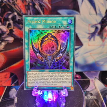 An Ultra Rare "Nekroz Mirror" card from the Yugioh Set: Duel Power (DUPO).