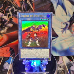 An Ultra Rare "Nekroz of Unicore" card from the Yugioh Set: Duel Power.