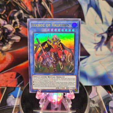 An Ultra Rare "Nekroz of Valkyrus" card from the Yugioh Set: Duel Power.