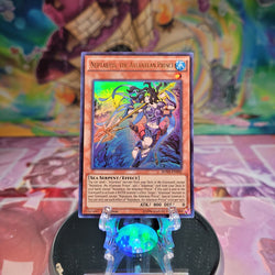 An Ultra Rare "Neptabyss, the Atlantean Prince" card from the Yugioh Set: Breakers of Shadow.