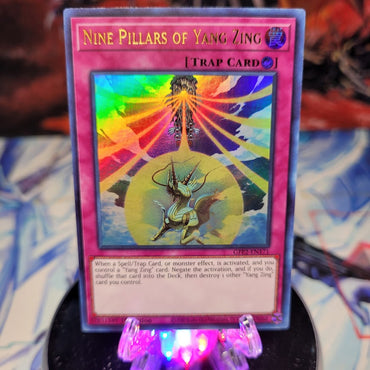 An Ultra Rare "Nine Pillars of Yang Zing" card from the Yugioh Set: Ghosts From the Past: The 2nd Haunting (GFP2).