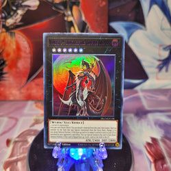 An Ultra Rare Purple "Number 24: Dragulas the Vampiric Dragon" card from the Yugioh Set: Dragons of Legend: The Complete Series.