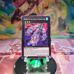 A Super Rare "Number 30: Acid Golem of Destruction" card from the Yugioh Set: Return of the Duelist.