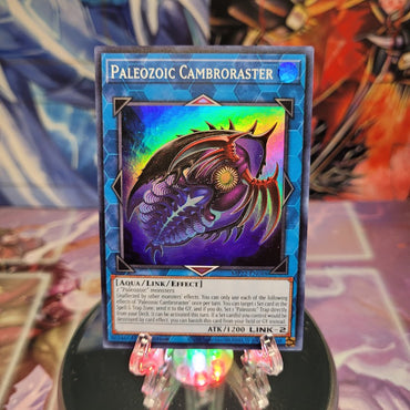 A Super Rare "Paleozoic Cambroraster" card from the Yugioh 2022 Tin of the Pharaoh's Gods Set (MP22).