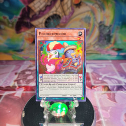 A Super Rare "Pendulumucho" card from the Yugioh Set: Maximum Crisis.