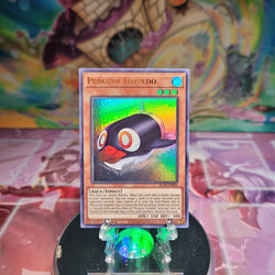 An Ultra Rare "Penguin Torpedo" card from the Yugioh Set: Battles of Legend: Armageddon.