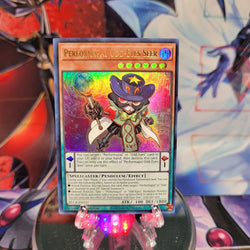 An Ultra Rare "Performapal Odd-Eyes Seer" card from the Yugioh Set: Battles of Legend: Crystal Revenge.