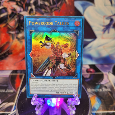 An Ultra Rare "Powercode Talker" card from the Yugioh Structure Deck: Powercode Link.