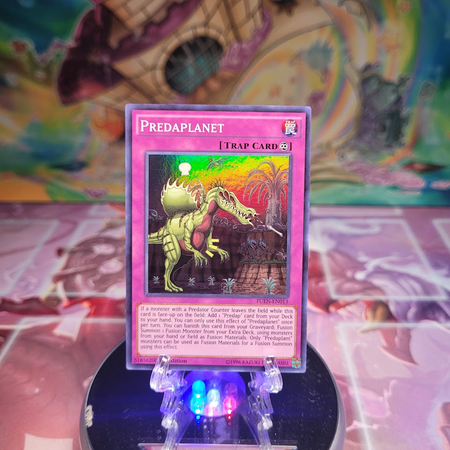 A Super Rare "Predaplanet" card from the Yugioh Set: Fusion Enforcers.