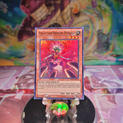 A Super Rare "Prediction Princess Petalelf" card from the Yugioh Set: Dragons of Legend 2.