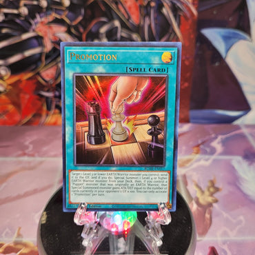 An Ultra Rare "Promotion" card from the Yugioh Set: Battles of Legend: Monstrous Revenge.