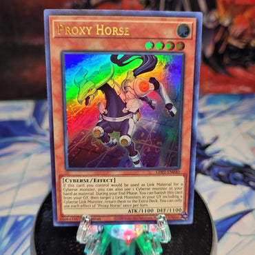  An Ultra Rare "Proxy Horse" card from the Yugioh Set: Ghosts From the Past: The 2nd Haunting (GFP2).