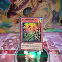 A Super Rare "Psy-Framegear Delta" card from the Yugioh OTS Tournament Pack 25 set (OP25).