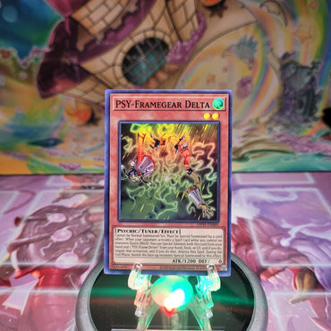 A Super Rare "Psy-Framegear Delta" card from the Yugioh OTS Tournament Pack 25 set (OP25).