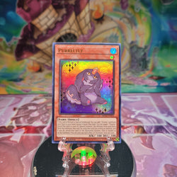 An Ultra Rare "Purrelyly" card from the Yugioh Set: 25th Anniversary Tin: Dueling Mirrors.