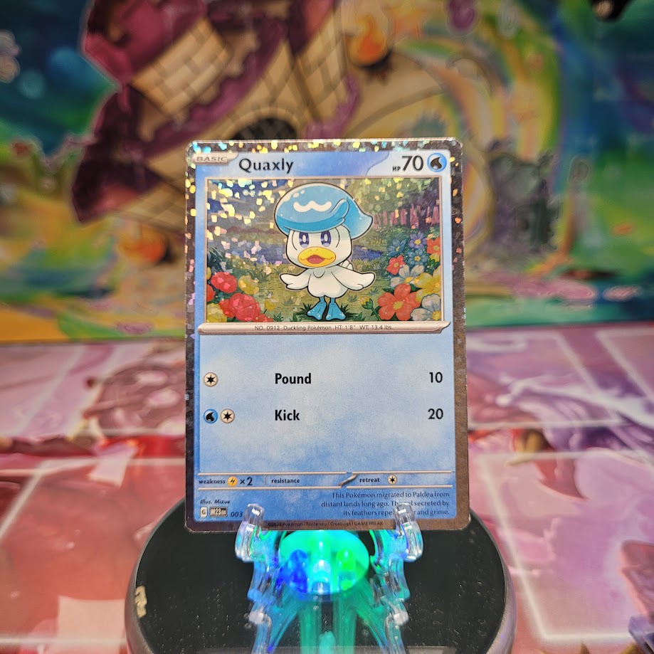 A Mcdonald's Scarlet & Violet "Quaxly" (003/015) Promo Card.