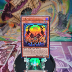 An Ultra Rare "R-Genex Turing" card from the Yugioh Set: Battles of Legend: Terminal Revenge.