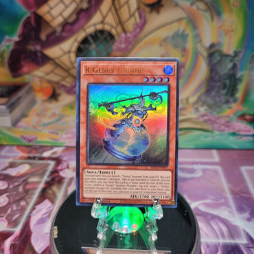 An Ultra Rare "R-Genex Undine" card from the Yugioh Set: Battles of Legend: Terminal Revenge.