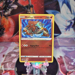 An Ultra Rare "Radiant Heatran" (027/189) card from the Pokemon Set: Astral Radiance