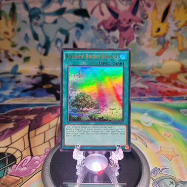 An Ultra Rare "Rainbow Bridge Bifrost" card from the Yugioh Set: Magnificent Monsters (MAMO).