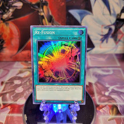 A Super Rare "Re-Fusion" card from the Yugioh Set: The Hidden Summoners (HISU).