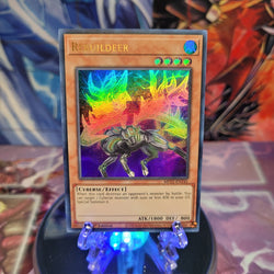 An Ultra Rare "Rebuildeer" card from the Yugioh 2022 Tin of the Pharaoh's Gods Set (MP22).