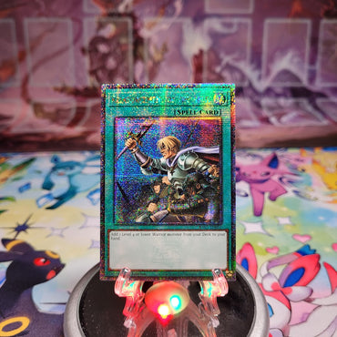 A Quarter Century Secret Rare "Reinforcement of the Army" card from the Yugioh Set: Rarity Collection 1 (RA01).