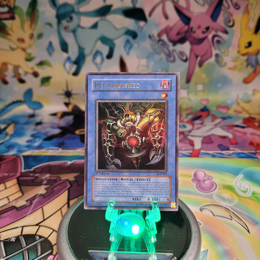 An Ultra Rare "Relinquished" card from the Yugioh Set: Starter Deck: Pegasus (SDP).