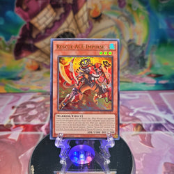 An Ultra Rare "Rescue-Ace Impulse" card from the Yugioh Set: 25th Anniversary Tin: Dueling Mirrors.