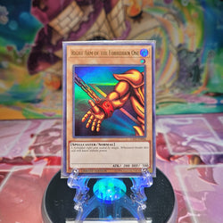 An Ultra Rare "Right Arm of the Forbidden One" card from the Yugioh Lost Art Promotion.