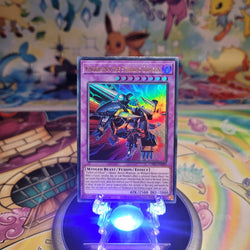 An Ultra Rare "Rindbrumm the Striking Dragon" card from the Yugioh Structure Deck: The Fallen & The Virtuous (CH01).