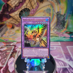 An Ultra Rare "Ritual Beast Ulti-Cannahawk" card from the Yugioh Set: Battles of Legend: Terminal Revenge.