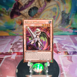 A Gold Secret Rare "Rose Paladin" card from the Yugioh Set: Premium Gold: Return of the Bling.