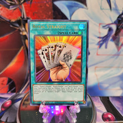 An Ultra Rare "Royal Straight" card from the Yugioh Set: Battles of Legend: Crystal Revenge.