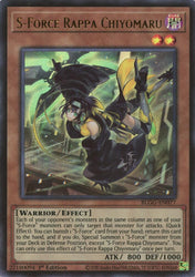 An Ultra Rare "S-Force Rappa Chiyomaru" card from the Yugioh Set: Battles of Legend: Glorious Gallery (BLGG).