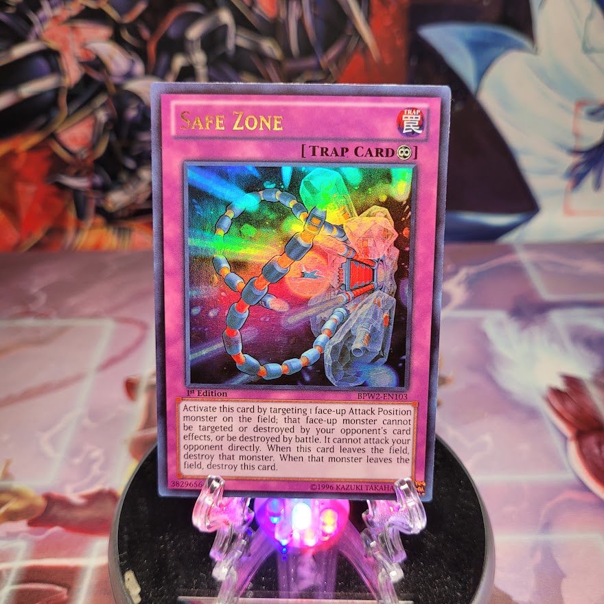 An Ultra Rare "Safe Zone" card from the Yugioh Set: Battle Pack 2: War of the Giants (BPW2).