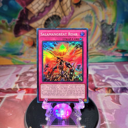 A Super Rare "Salamangreat Roar" card from the Yugioh Structure Deck: Soulburner.