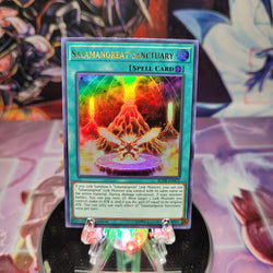 An Ultra Rare "Salamangreat Sanctuary" card from the Yugioh Set: Battles of Legend: Hero's Revenge.