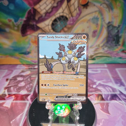 A Special Illustration Rare "Sandy Shocks Ex" (250/182) card from the Pokemon Set: Paradox Rift.