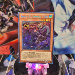 A Secret Rare "Secret Six Samurai - Doji" card from the Yugioh Set: Spirit Warriors.