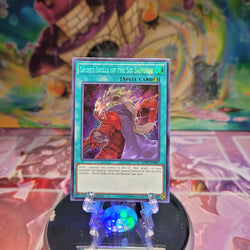 A Secret Rare "Secret Skills of the Six Samurai" card from the Yugioh Set: Spirit Warriors.